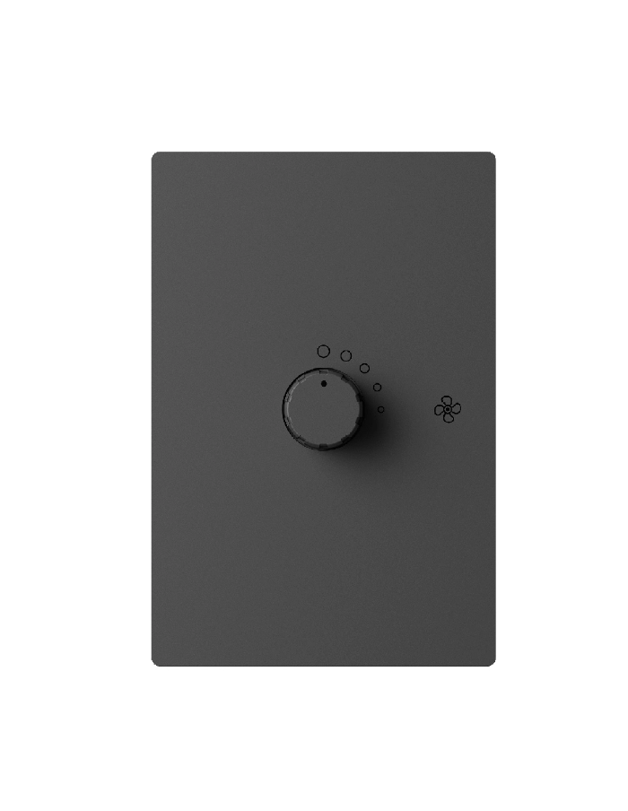 Llave variador de velocidad para ventilador Macroled Milan Gris